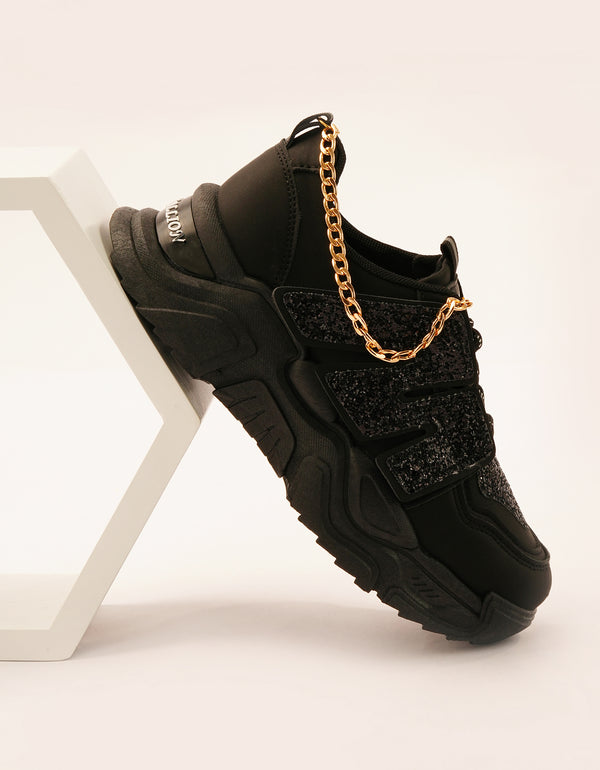 Glam Grip Chain Chunky Sneakers