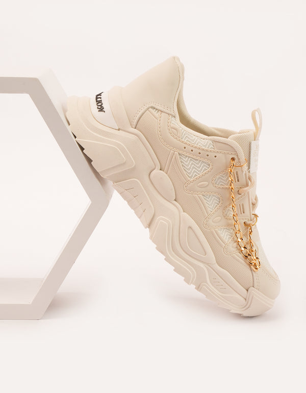 Gold Chain Chunky Sneakers