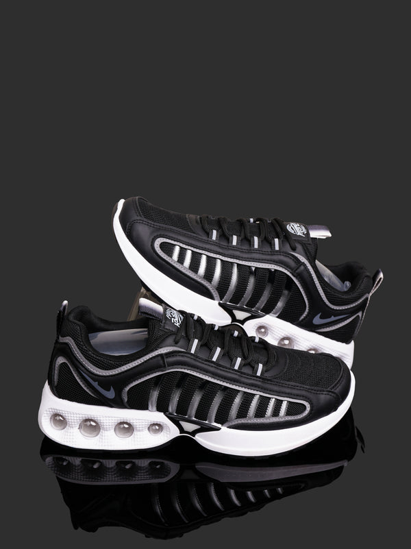 Men's Retro-Inspired Comfort Running Sneakers - Black/White