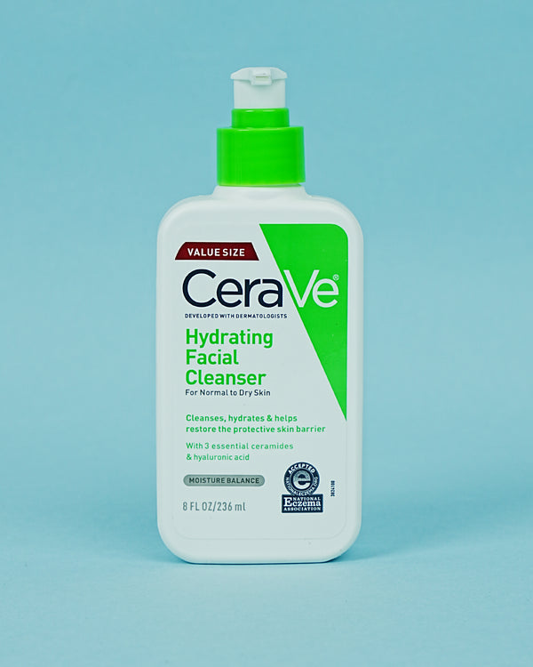 CeraVe Hydrating Facial Cleanser – Gentle Daily Hydration for Normal to Dry Skin
