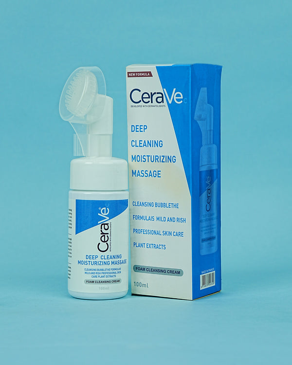 CeraVe Deep Cleaning Moisturizing Massage Foam Cleansing Cream
