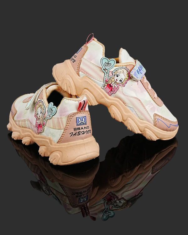 Kids Running Sneakers F-0002-PEACH