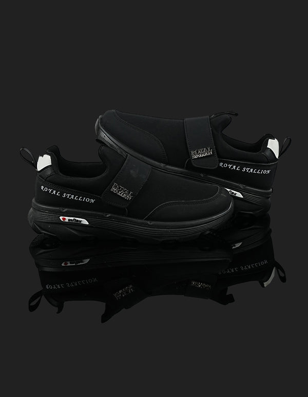 K-805 Black Slip-On Casual Shoes for Men