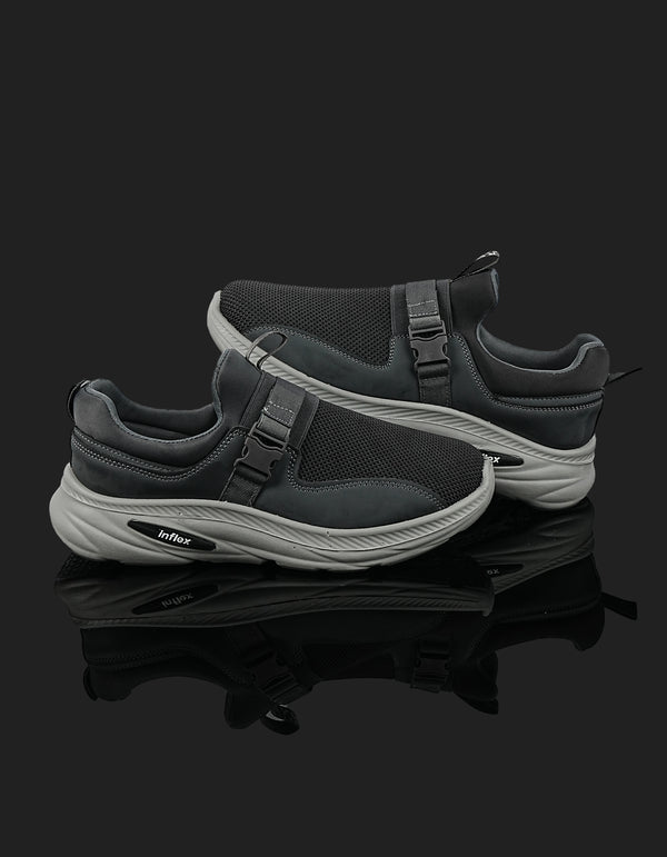 K-809 Dark Grey Sports Sneakers – Breathable & Lightweight