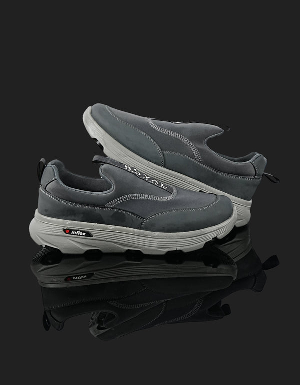 K-813 Dark Grey Slip-On Sports Shoes – Comfortable & Stylish Footwear