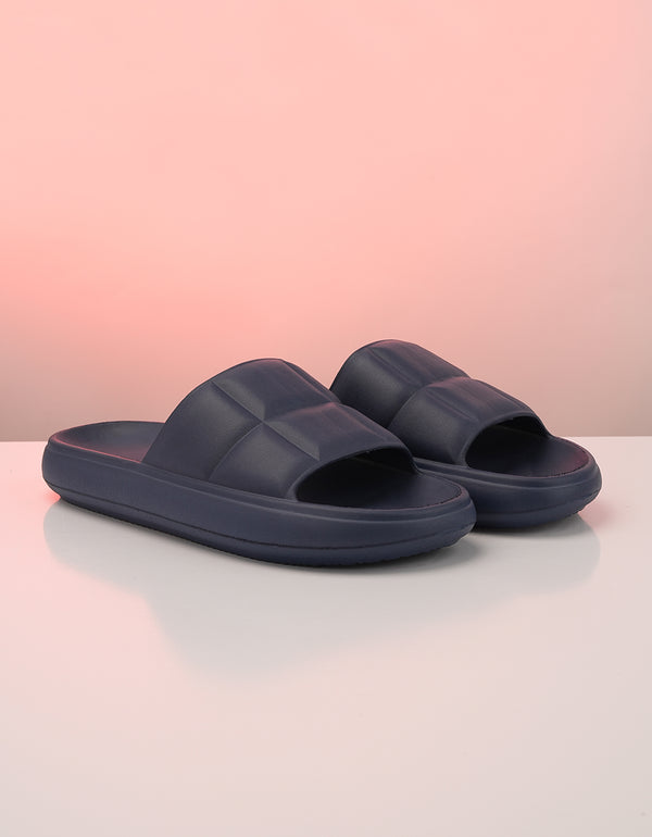 Ocean Calm Navy Slide Sandal