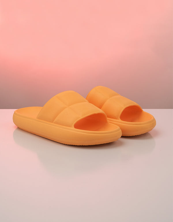 Sunny Stride Yellow Slide Sandal