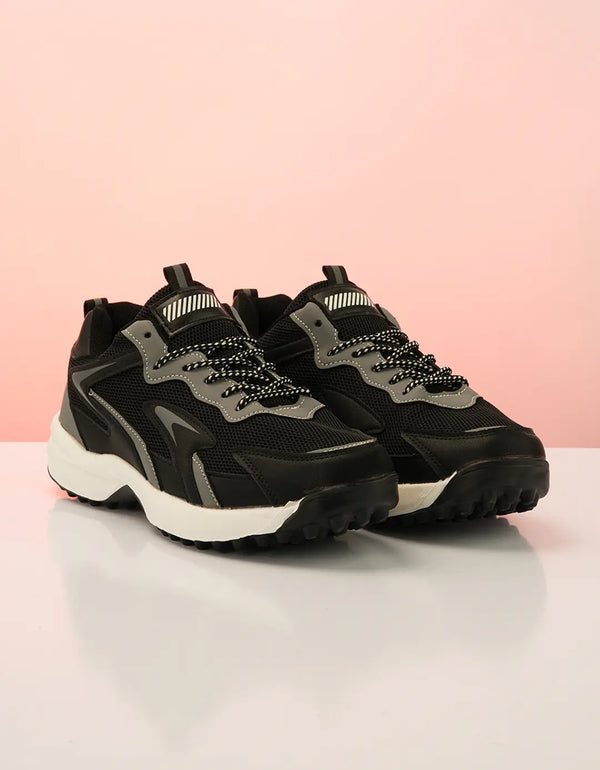 ShadowPath Trail Sneakers - Onyx Comfort