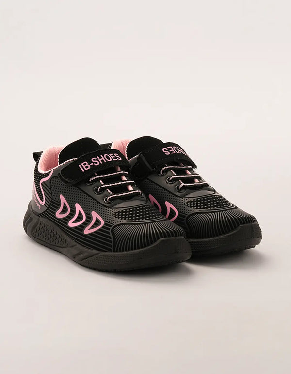Candy Rush - Kids' Performance Sneakers in Black and Pink