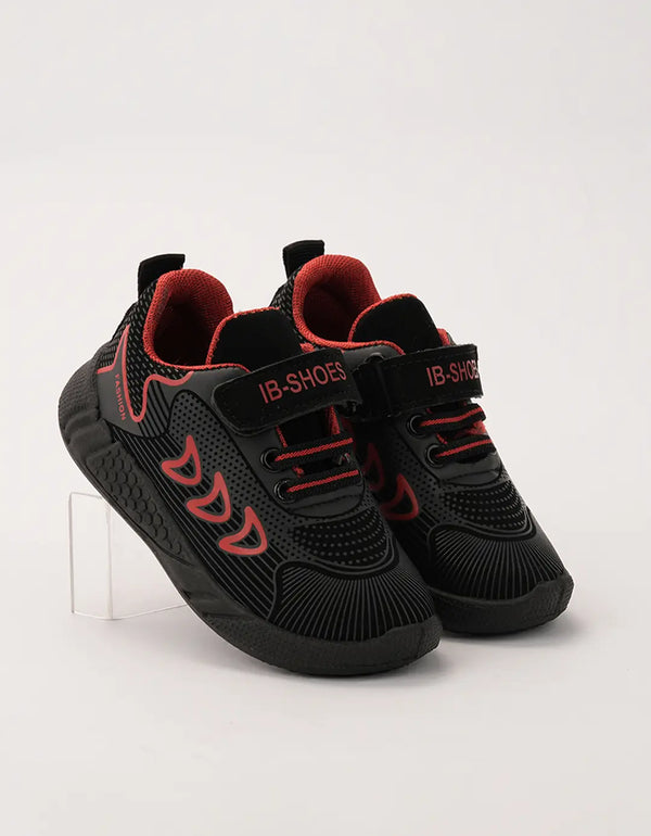 Firetrack - Kids' Athletic Shoes in Black and Red