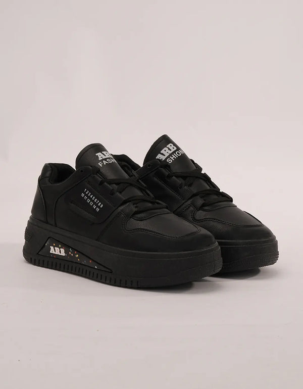 Midnight Chic Sneakers - Jet Black