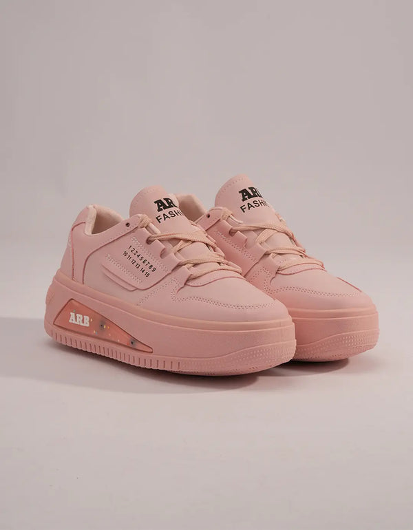 Blush Delight Sneakers - Soft Pink