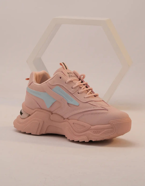Rosegold Radiance Chunky Sneakers